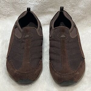 EASY SPIRIT Vintage Walking Slip On Mules Brown‎ Comfort Shoes Size 8 M